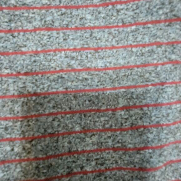 Arizona Jean Co Division #1 Henley Shirt Gray Red Stripe Long Sleeve Large - Picture 4 of 8